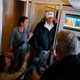 President Donald Trump talks with reporters aboard Air Force One, Thursday, Sept. 14, 2017, en route to Washington. (AP Photo/Evan Vucci)